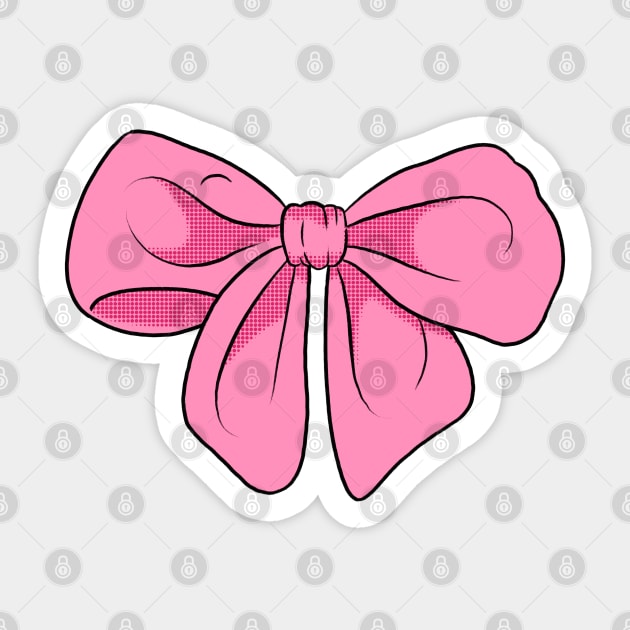 Pink Bow Ribbon - Pink Bow - Sticker | TeePublic